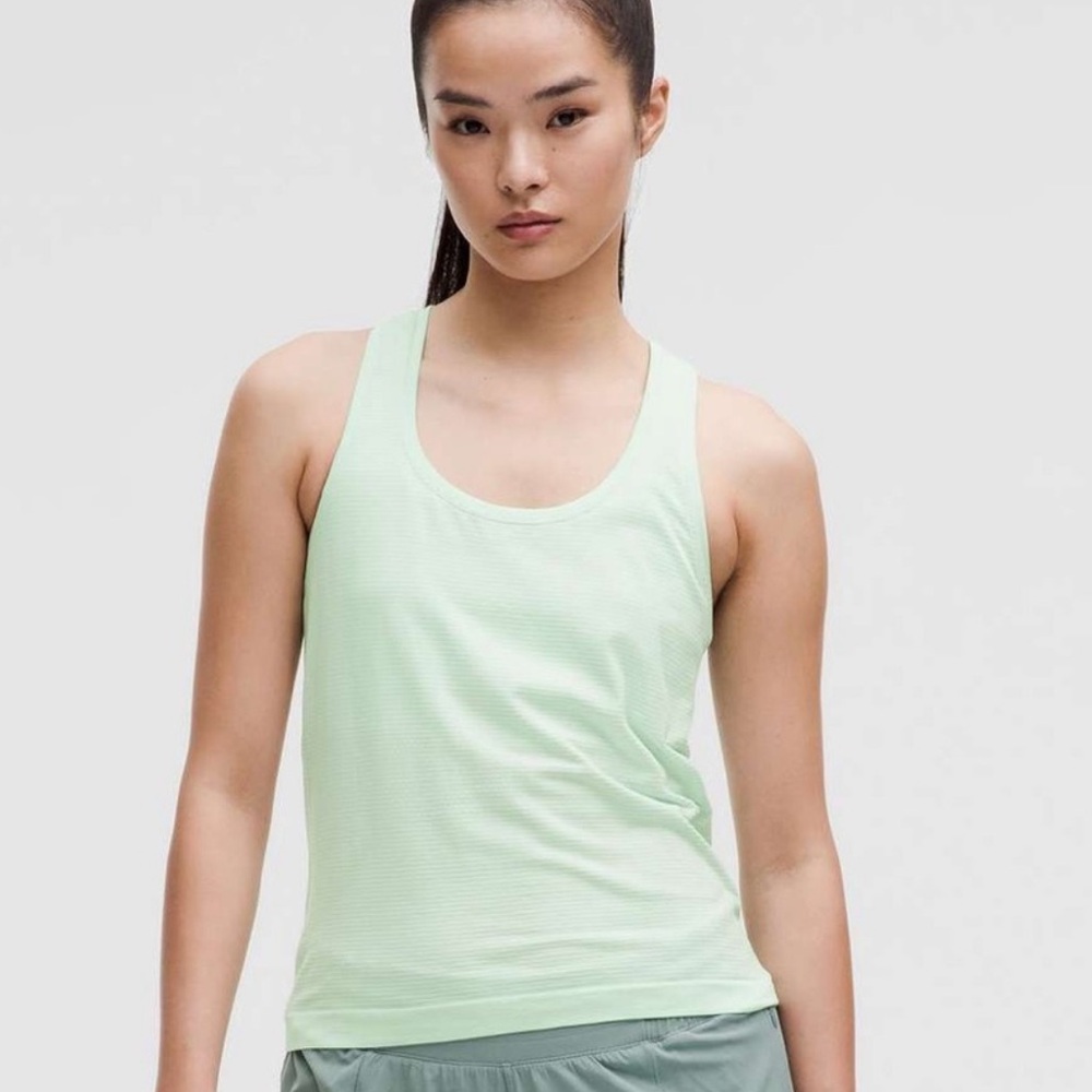 Lululemon Athletica Light Green Swiftly Tech Racerback Tank Top